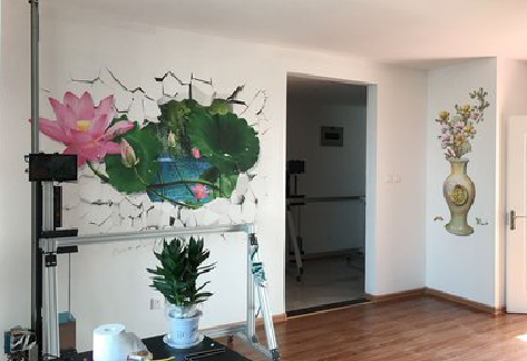 东阳墙体彩绘相比墙纸的优势。