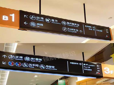 东阳如何通过商场标识牌引导客流分布？