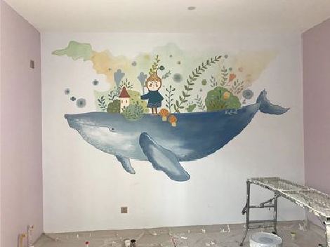 东阳手绘墙的特点及优势。